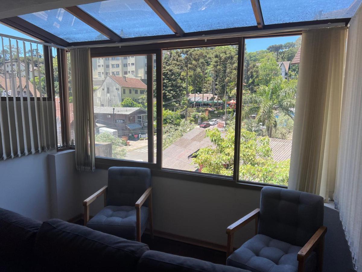 Amplo Apartamento A 200M Da Rua Coberta Apartman Gramado Kültér fotó